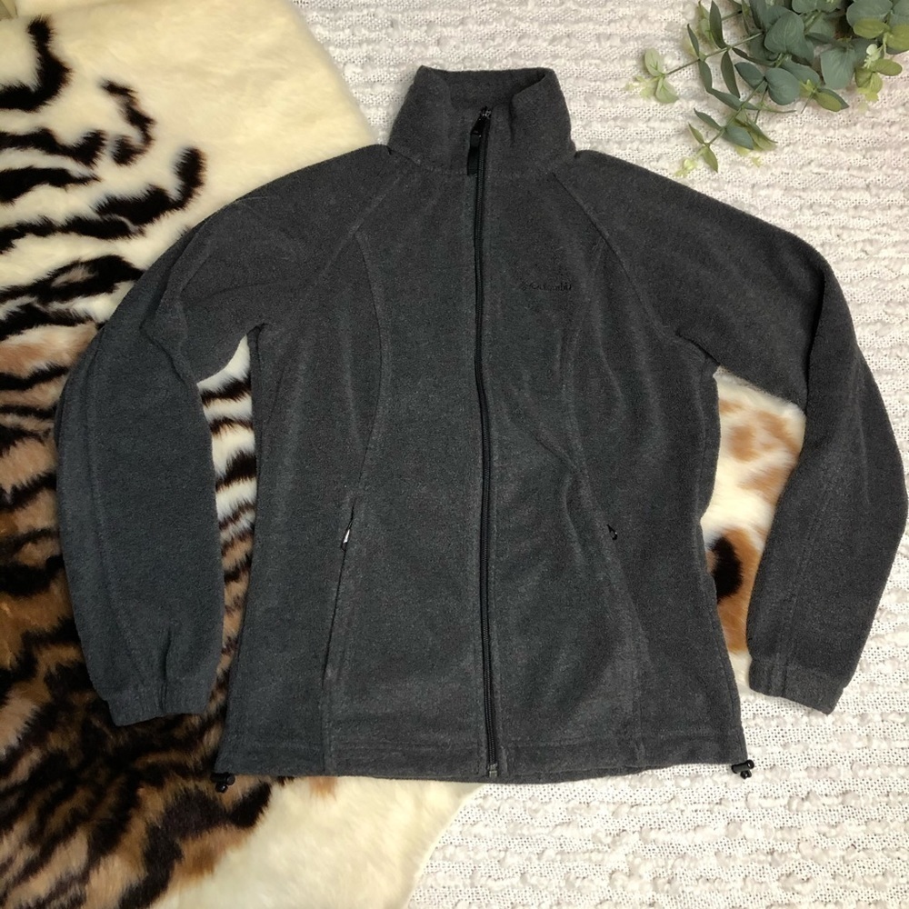 Columbia grey zip up fleece